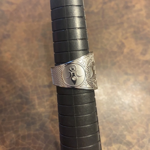 Hecate Triple Moon Goddess Pentagram Ring Jewelry New Celtic Knot Tree Life - Picture 3 of 8